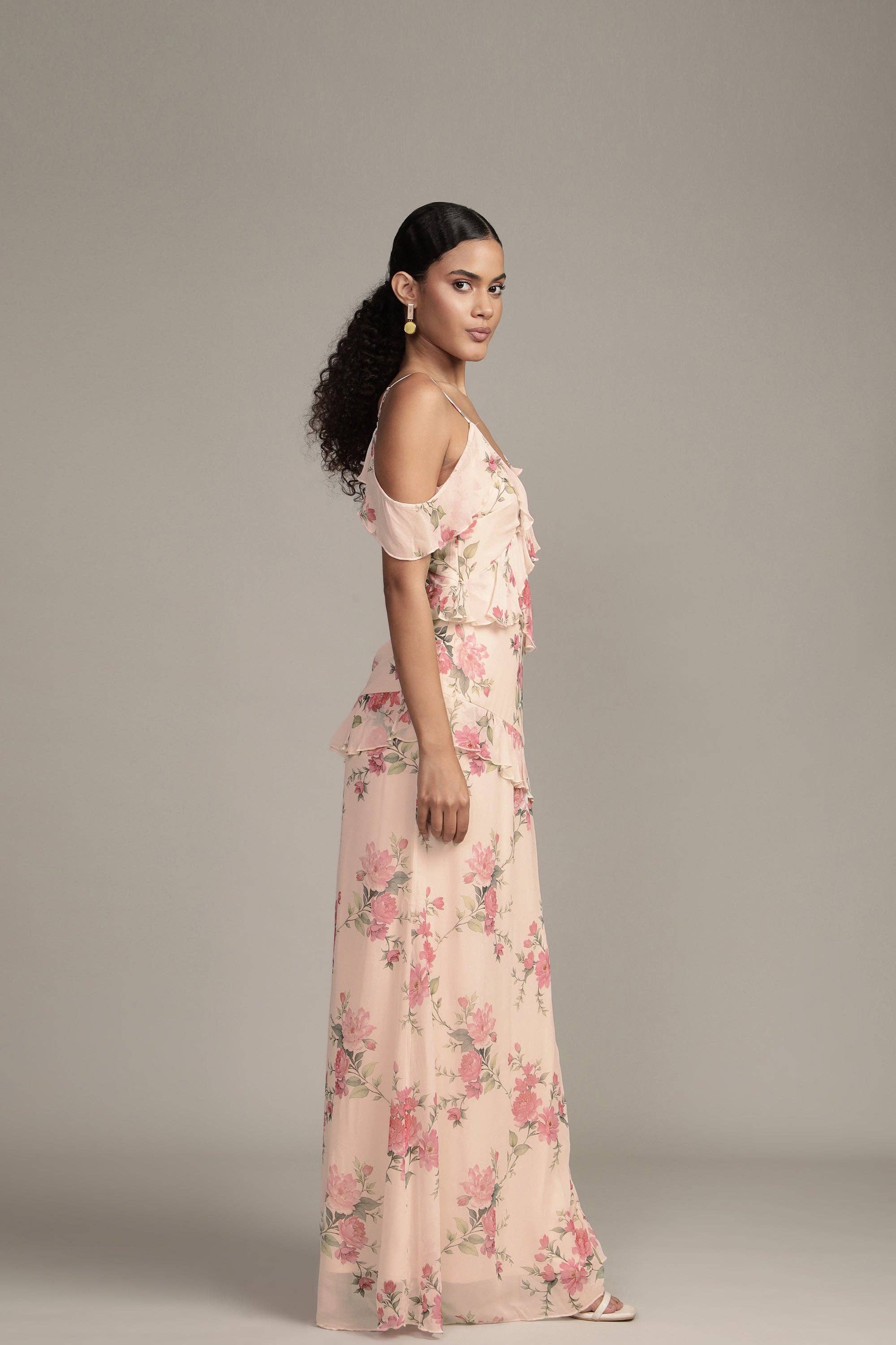 Leighton Maxi Dress in Floral Print for wholesale on Faire3