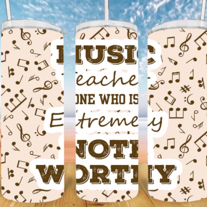 Music Teacher Tumbler for wholesale by Cheyenne Customs