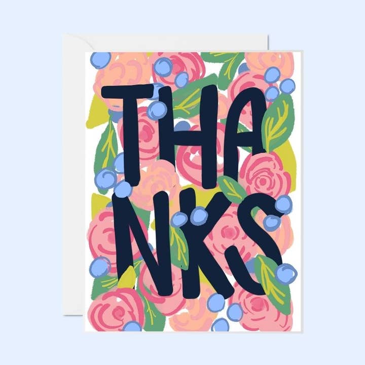 Notizkarten-Set mit Blumenmotiv | Dankeskarte | Blumen | für den Großhandel von Anna Whitham Co.