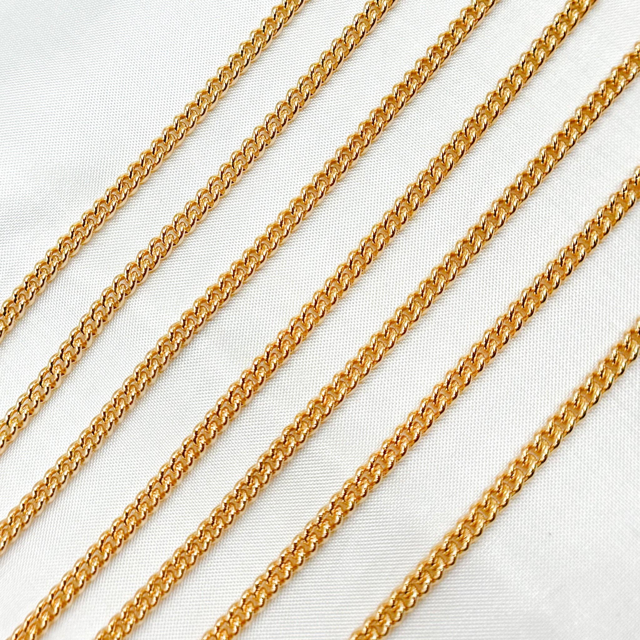 Jewels & Chains – wholesale Link & chain necklace – 63GF. 14K Gold Filled Curb Chain2
