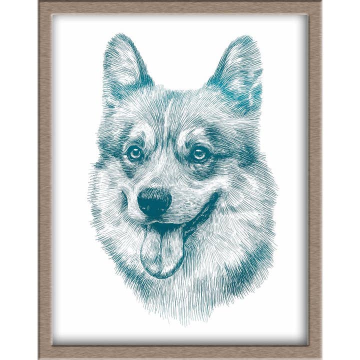 JoyousJoyfulJoyness - Wholesale Art Print - Corgi Foiled Art Print1