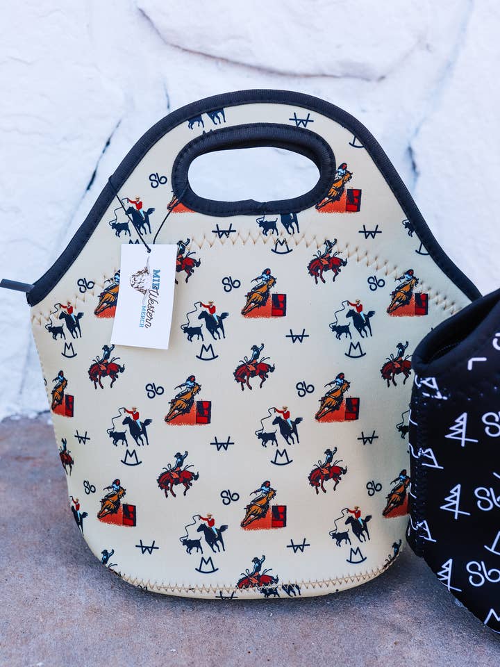 Bolsa de almuerzo Vintage Cowboy para venta al por mayor de The Front Porch Label