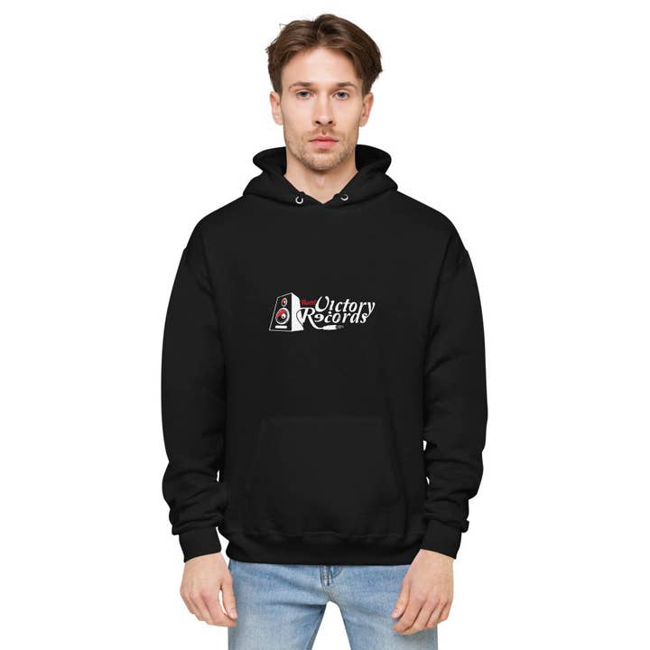 Battl Victory Records - Men fleece hoodie (black) for wholesale by Battl Victory Records
