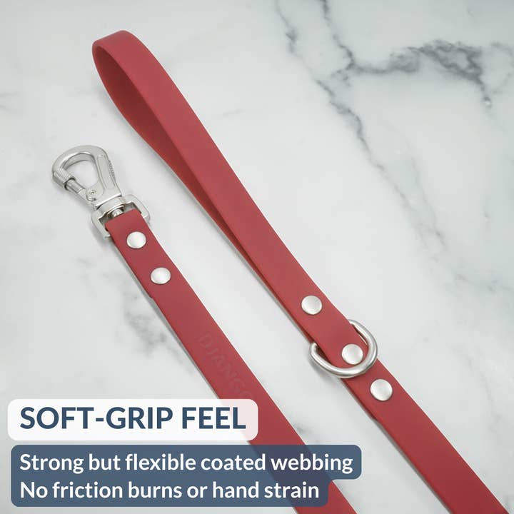 DJANGO - Wholesale Pet Leash - Dog - Tahoe Waterproof Dog Leash - Firelight Red2