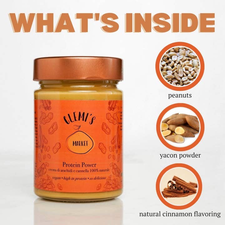 Clemi's Market - Wholesale Nut Butter - Protein Power - Peanut and Cinnamon Cream2