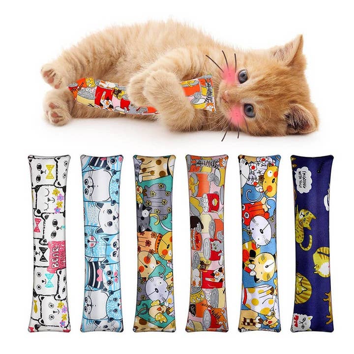 PAWPAWwholesale - Wholesale Pet Toy - Cat - Catnip Pillow Toy – Cat Kicker Chew & Scratch Toy_CWMM680111