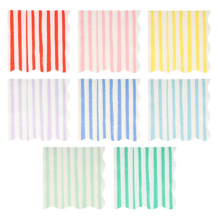 Mixed Stripe Large Napkins for wholesale by Meri Meri