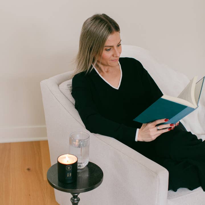 Do Good Candle Studio - Wholesale Jar/Filled Candle - Amber Citrus + Sea Salt | Signature Black Collection | Soy Candle3