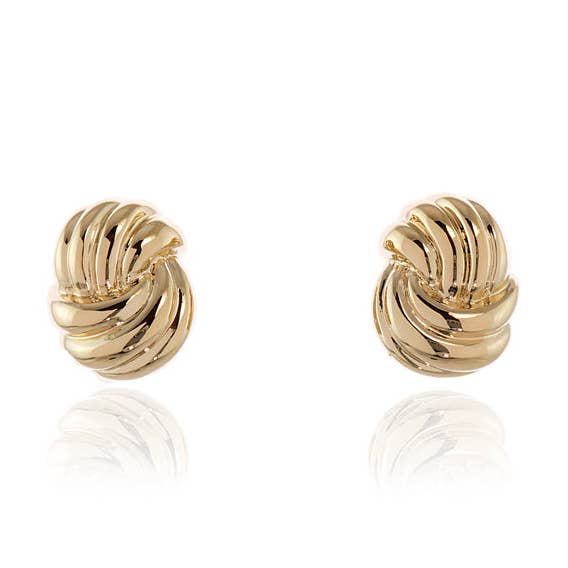 Orecchini a clip con etichetta Cachet, placcati in oro 18 carati per la vendita all'ingrosso da parte di Cachet London