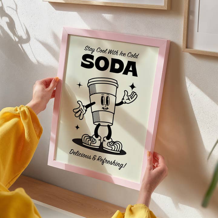 Poppermost Prints - Wholesale Art Print - Ice Cold Soda Retro Art Print5