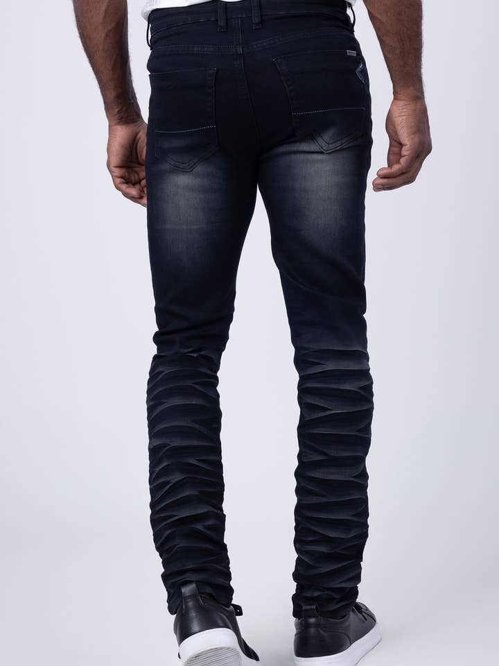 BARABAS - Wholesale Jeans - Men's - Men's Crumpled Effect Premium Denim Jeans 4JE142