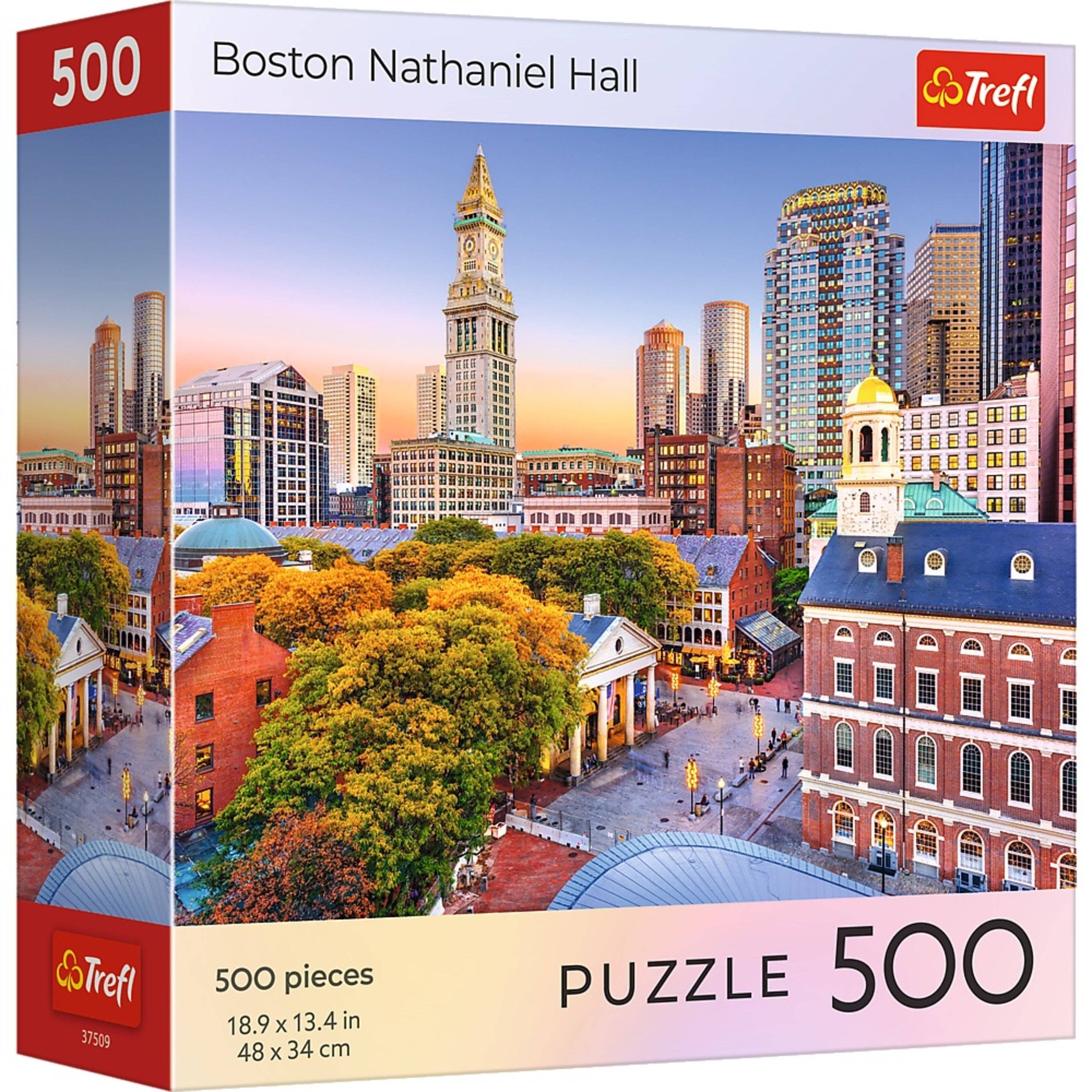 Trefl USA - Wholesale Puzzle - Adult - Trefl Red 500 Piece Puzzle - Cities - Boston Nathaniel Hall0