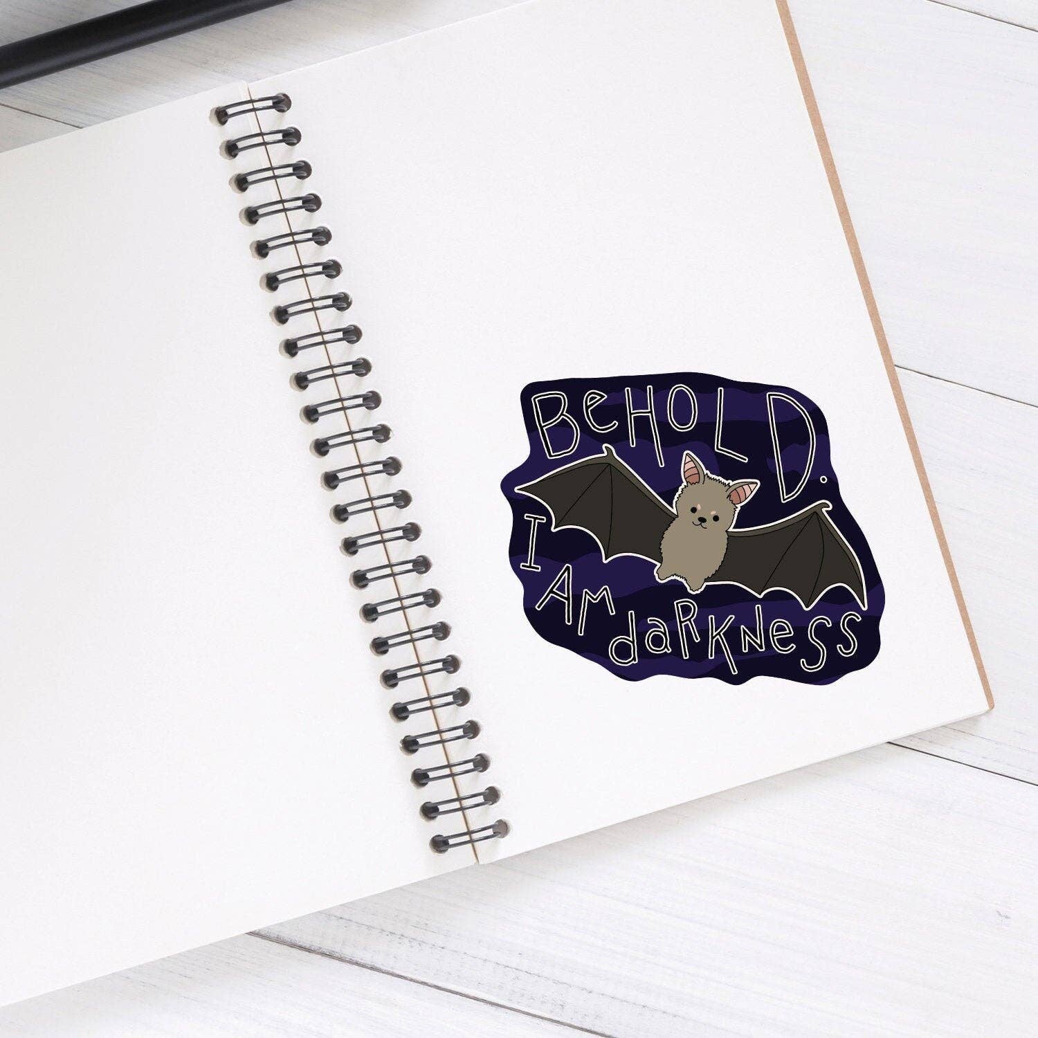 BoyPilot Goods - Wholesale Sticker - Baby Bat Sticker - Cute Spooky Funny Goth 3" Vinyl Sticker1