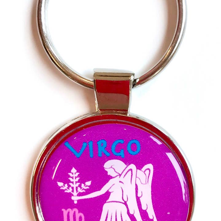 Mary Ellis - Wholesale Keychain - Women's - Zodiac Virgo Dome Keychain