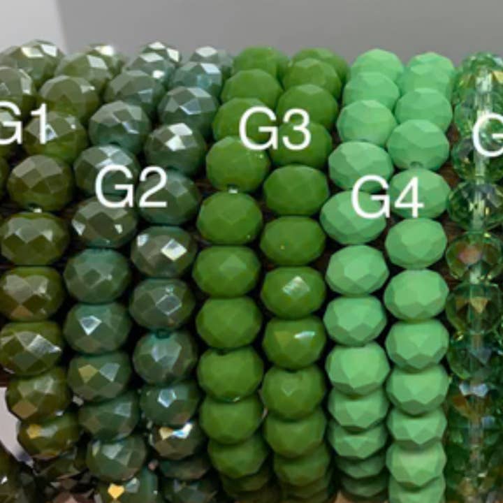 Einzelne 8-mm-Kristallperlenarmbänder für den Großhandel von Sparkly South Wholesale