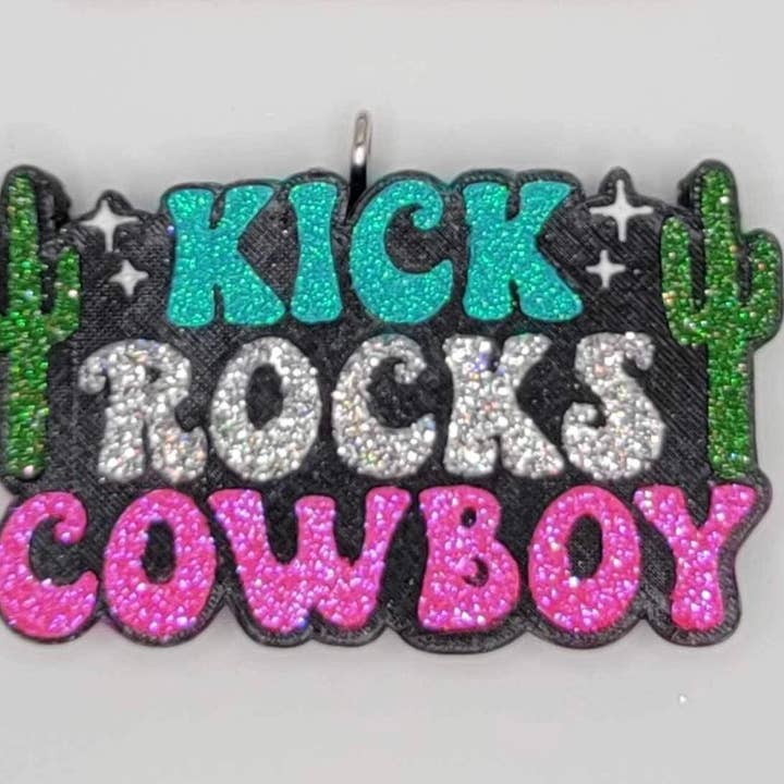 Kick Rocks Cowboy Car Freshie for wholesale by Great Smoky Meltin’s, LLC