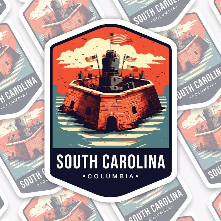 Handmade Vinyl sticker- "South Carolina State" for wholesale by With Love, Ell