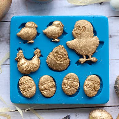 Easter Chick Chick Silicon Mould for wholesale by Crystal Candy Unique Cake Decorations