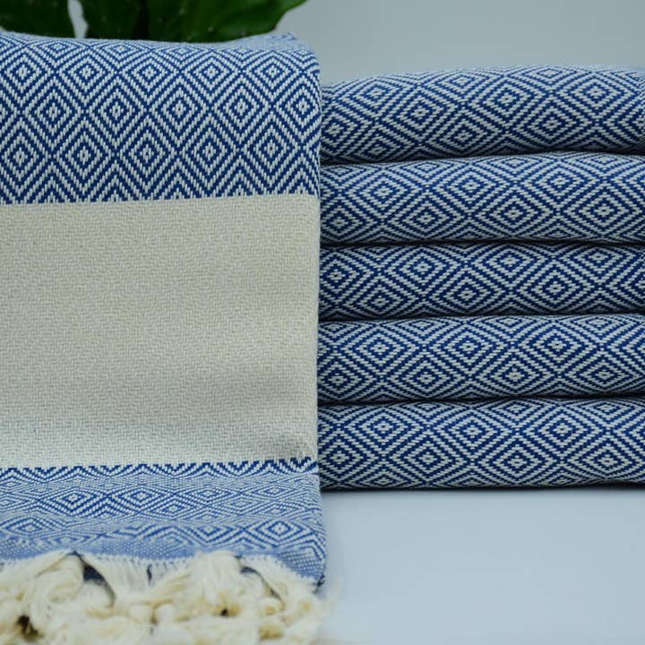 Basic Layers - Wholesale Beach Towel - VENICE BLUE TURKISH TOWEL