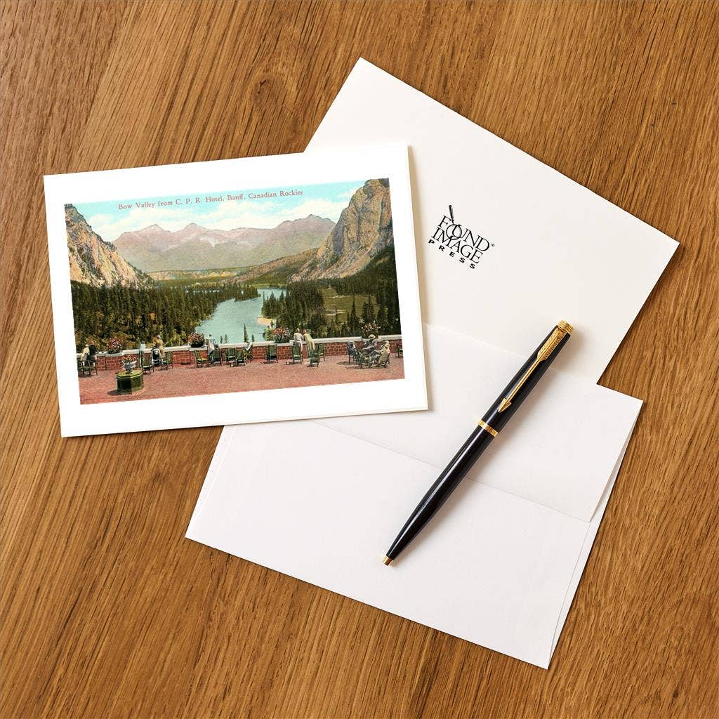 Found Image Press - Vendita all'ingrosso Set di cartoleria/cancelleria - Biglietto d'auguri CN-275 Bow Valley, Banff1