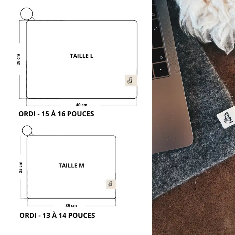 New Heidi - Wholesale Laptop/Tablet Case - Women's - Felt laptop sleeve – Elegant protection6