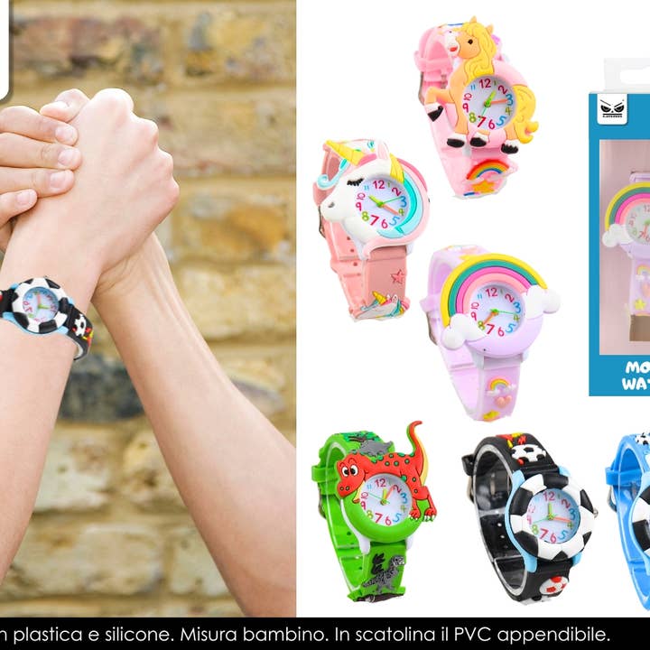 REMOVED BRAND - Wholesale Wrist Watch - Kids - Kids Silicone 3D Watch0