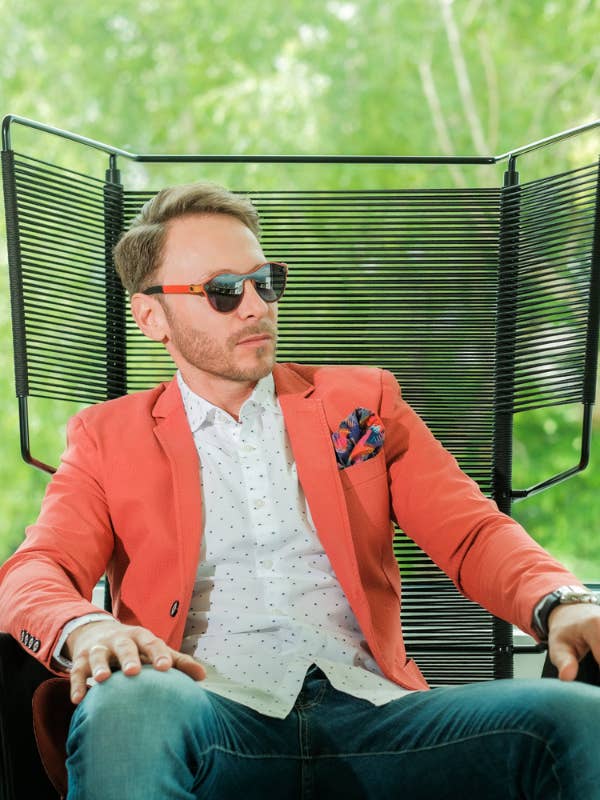 Matrix Bunte Farbige Einstecktuch für Herren für den Großhandel von Mookaite.ch