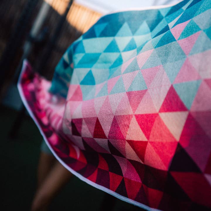 Kaleidoscope - Sports Towel with Magnet & Zipper Pocket for wholesale by WOODSANDWAVES