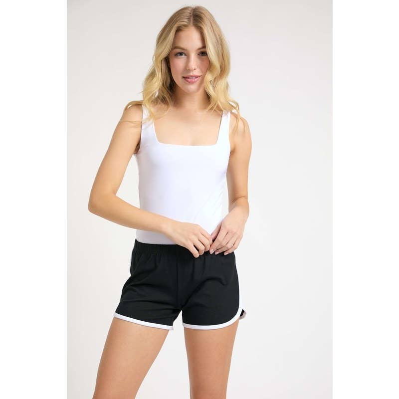 Popular 21 - Wholesale Shorts - Women's - Cotton Contrast Athletic Casual Mini Shorts 2
