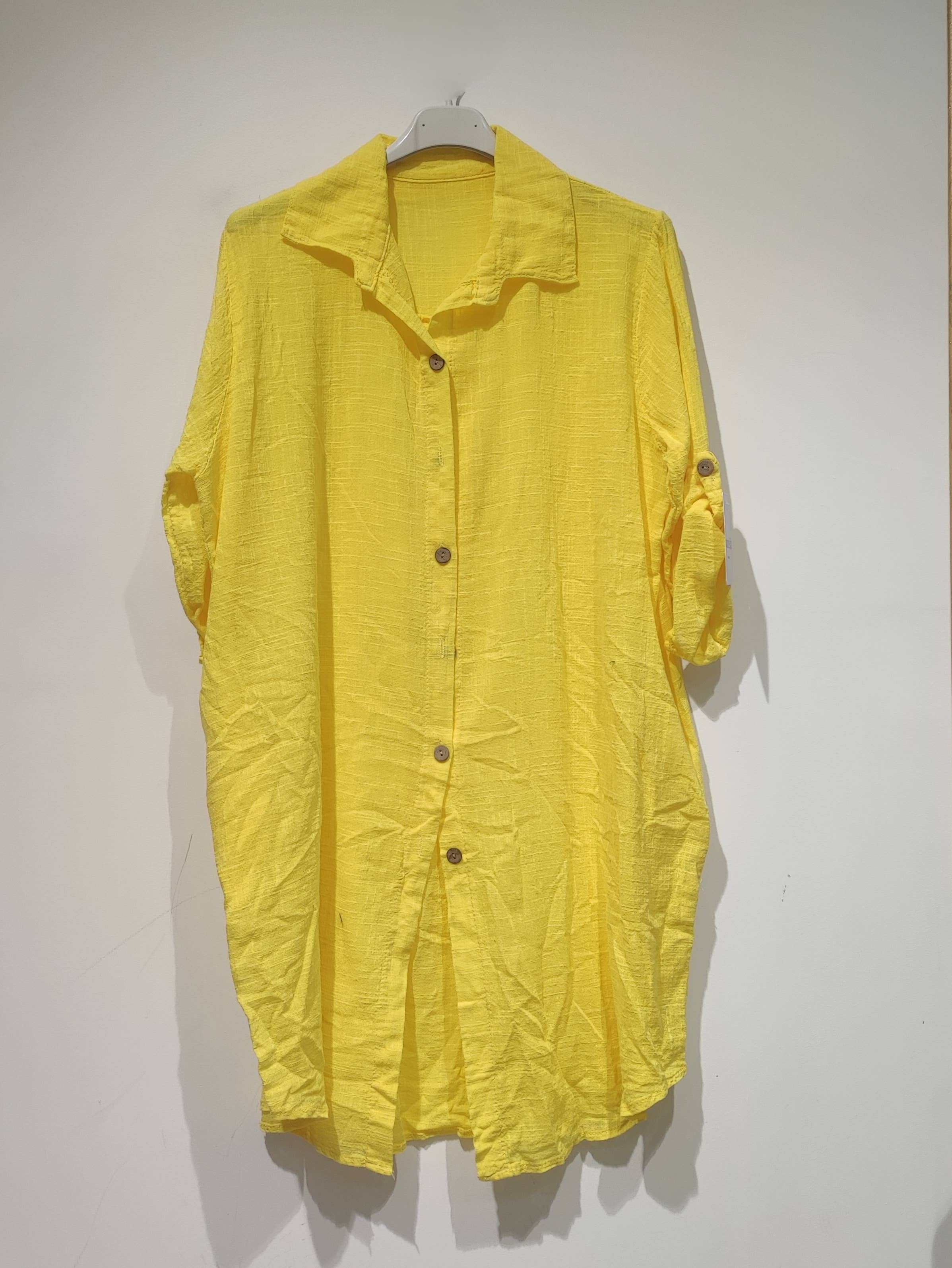 Pomelo paris – Vestido - Mulher por atacado – Lisa Vestido algodão linho - PE2511