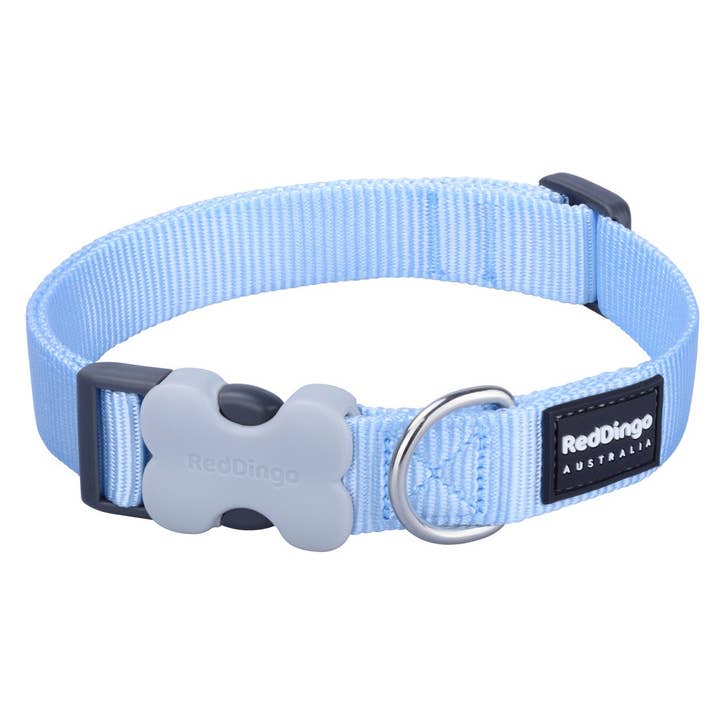 Red Dingo Dog Collar Classic Pastel Blue for wholesale by Sherwood Paws