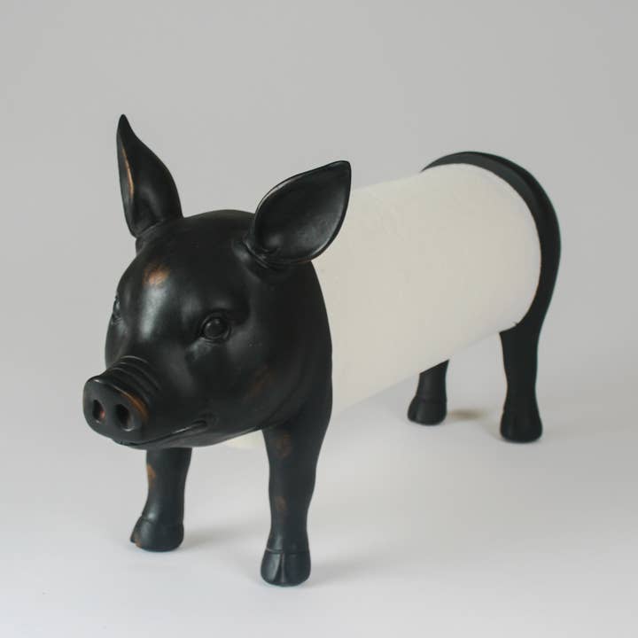 Originals International Ltd - Wholesale Paper Towel Holder - Pig Kitchen Roll Holder