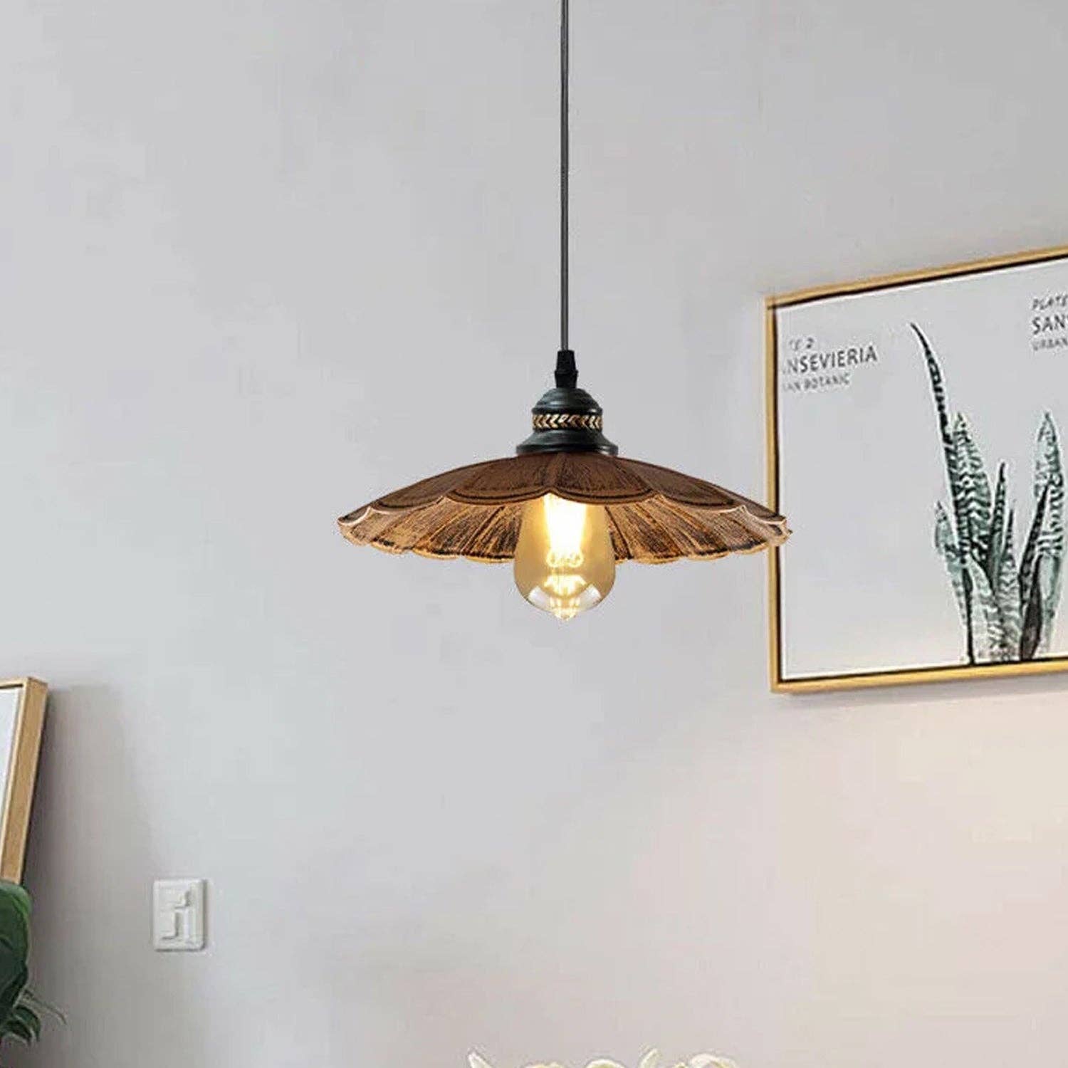 Ledsone - Wholesale Chandelier/Hanging Light - Wavy Shade Retro Style Metal Vintage Ceiling Pendant Lamp Light Modern Lighting Industrial Design~141111