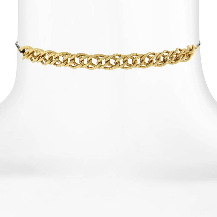1928 Jewelry - Wholesale Choker/Collar - 1928 Jewelry With Thin Black Rope Choker Necklace