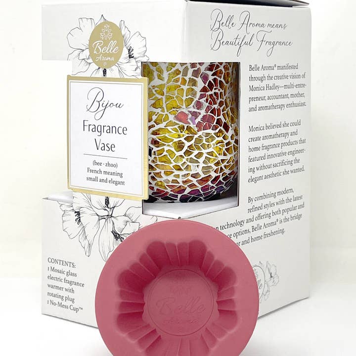 Heavenly Scents - Wholesale Wax warmer - Bijou Fragrance Vase™ Eco-Friendly Wax Warmer with LED Glow7