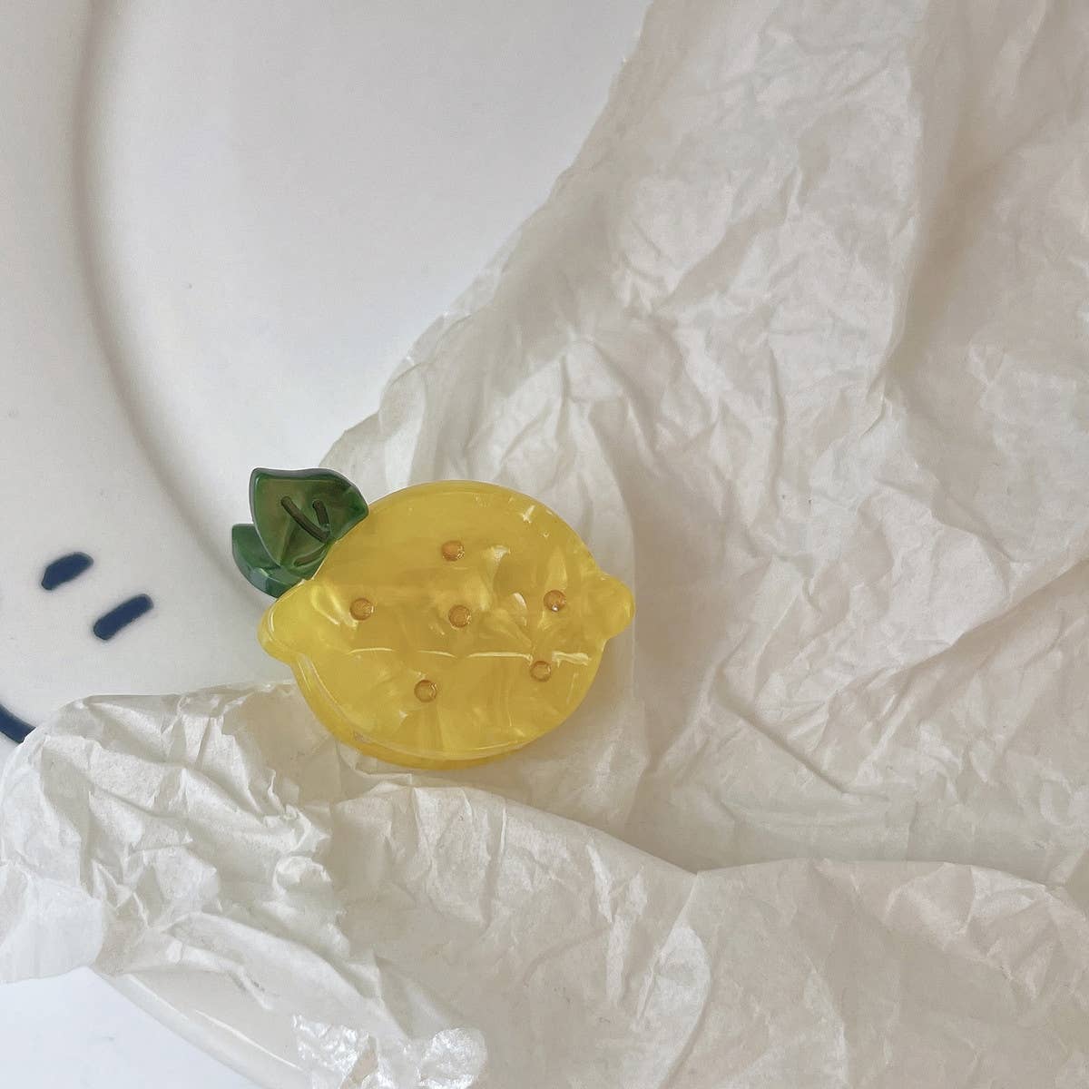 ACCITY - Wholesale Hair Clip - Women's - Mini Fruit Hair Claws, Strawberry & Lemon Clips_CWAHA13310