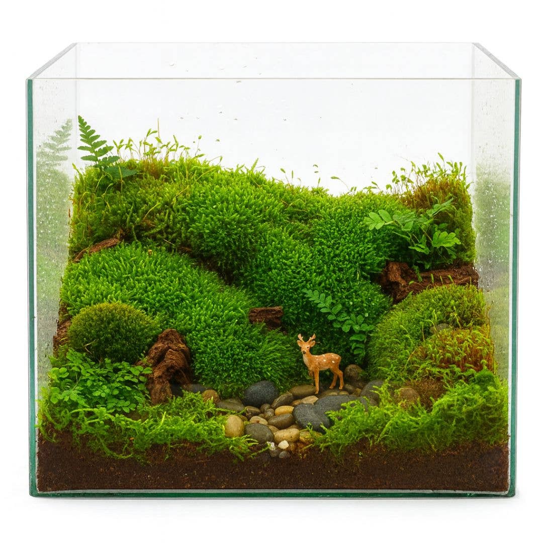 Moss & Stone Gardens – Engroshandel Ægte plante – Levende plademos til terrarier (Hypnum imponens)2