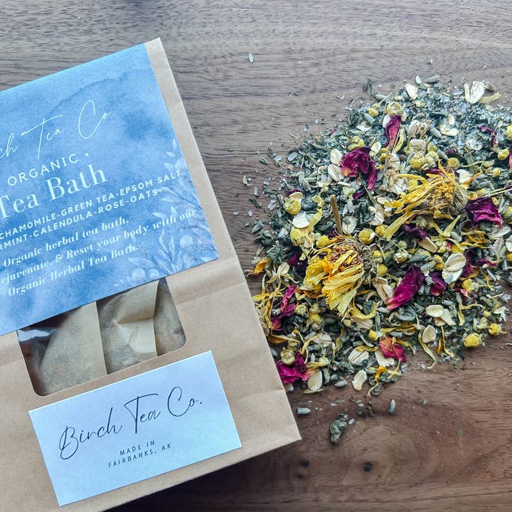 Birch Tea Co. - Wholesale Bath Soak/Milk - Bath Tea - Floral & Oats Epsom salt Bath Soak