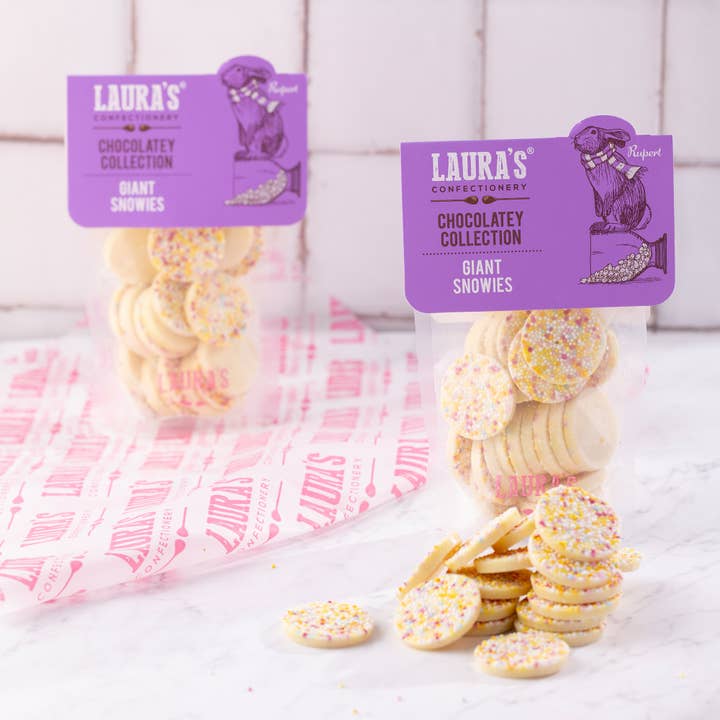 Lauras Confectionery Ltd – Großhandel Cookie – Laura's Confectionery Riesiger Snowies Beutel2