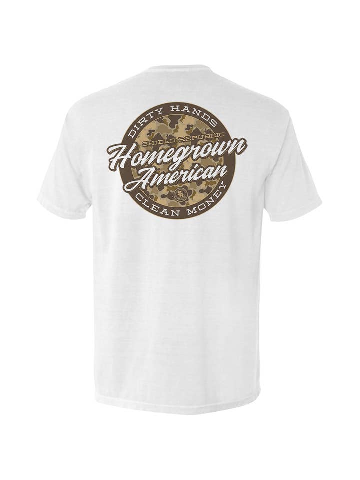 Shield Republic - Wholesale Screen Printed T-Shirt - Men's - Dirty Hands Clean Money8