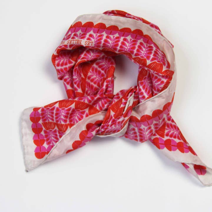 Les Belles Vagabondes - Wholesale Head Scarf - Women's - Oslo Fuchsia Mini Scarf