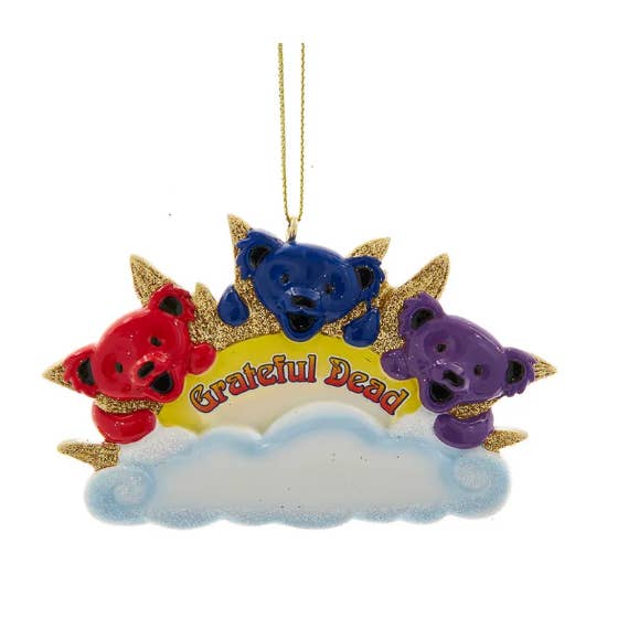 GRATEFUL DEAD THREE BEARS ON A CLOUD ORNAMENT for wholesale by Gypsy Rose
