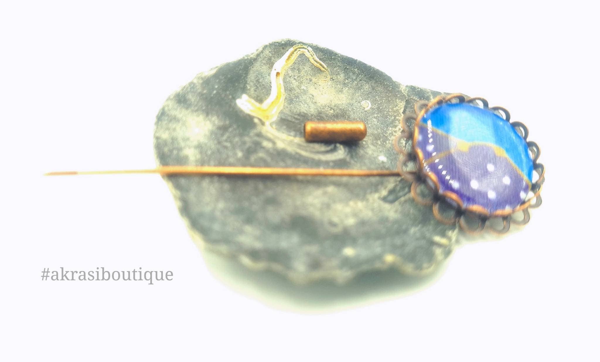 Akrasiboutique - Wholesale Lapel Pin/Button - African detail lapel pin | ankara scarf pin | hat pin1