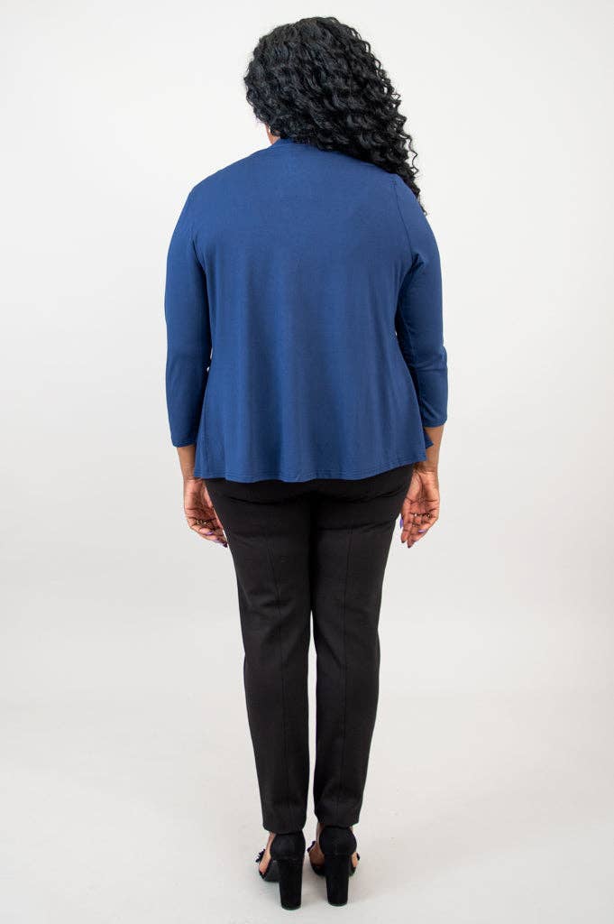 Blue Sky Clothing Co LLC – Engroshandel Jakke - Dame – Kathy Jakke, Indigo, Bambus8