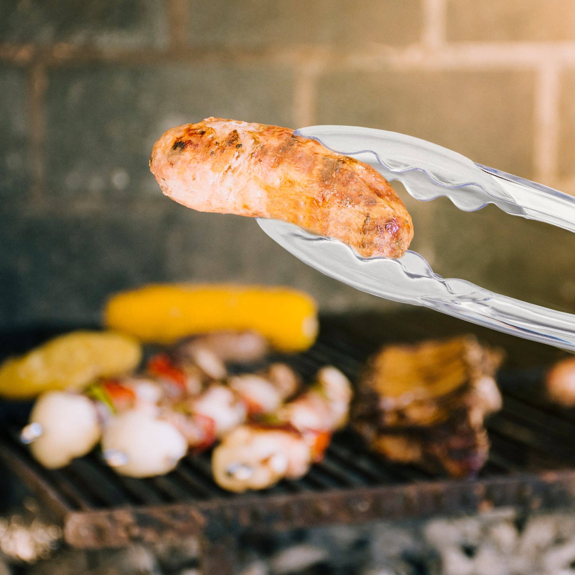 Smarty had a Party - Wholesale Disposable Servingware - 9" Clear Disposable Plastic Serving Tong - 1 pc6