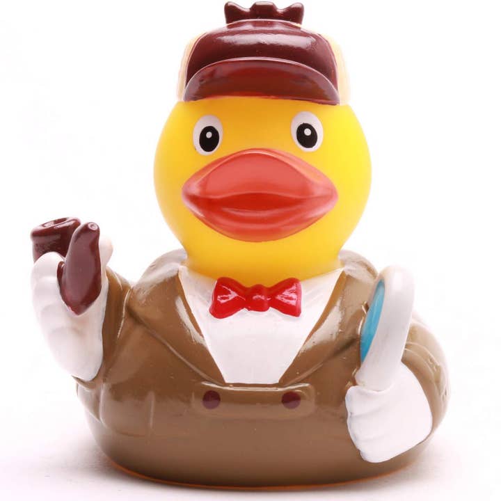 Duckshop - Wholesale Bath Toy - Baby - Rubber Duck Sherlock Holmes - rubber duck