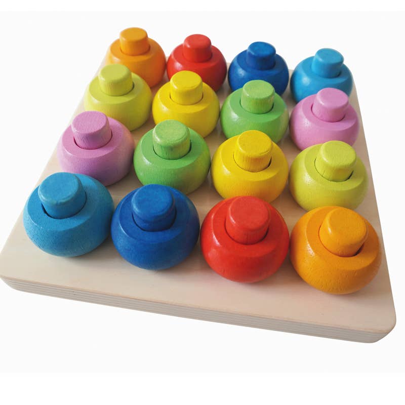 TOYS SERVICE, SL. -ANDREU TOYS- – wholesale Träleksak - Barn – Staplingspärlor i 8 färger, 32 delar7