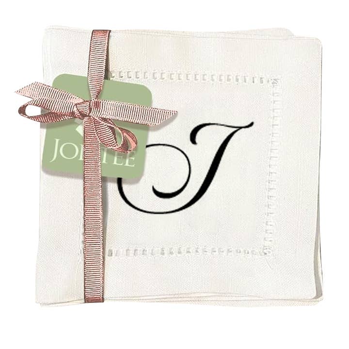 Jolitee - Wholesale Dinner & Cloth Napkin - Hemstitch Napkins - Monogram Script15