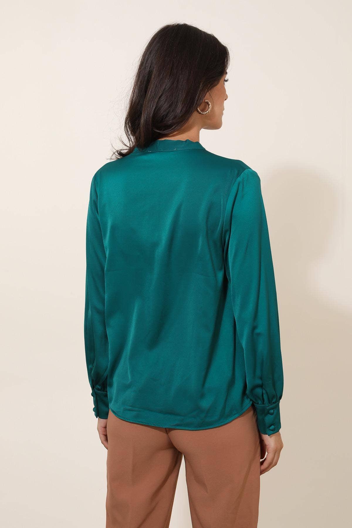 LULUMARY - Vendita all'ingrosso Camicetta - Donna - Blusa satinata H67226