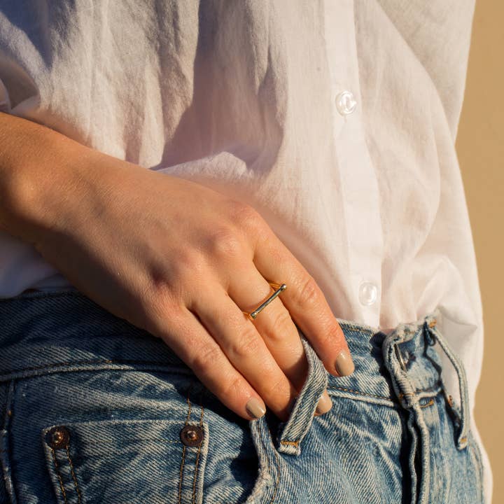 AlkemeGold - Wholesale Band/stacked ring - Equestrian Ring